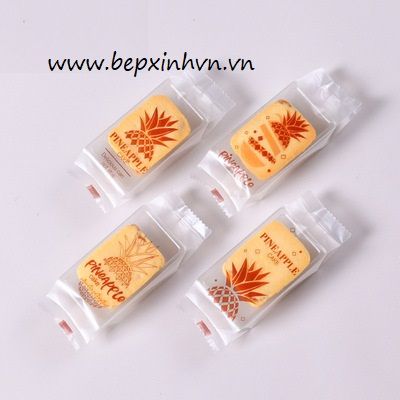 Túi bánh dứa Pineapple chữ nâu trong suốt (100 túi)