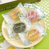 Túi hàn đựng bánh kẹo 7x12cm Hello xanh trắng