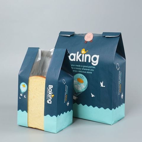 Túi bánh mì hoa cúc Baking xanh Lớn