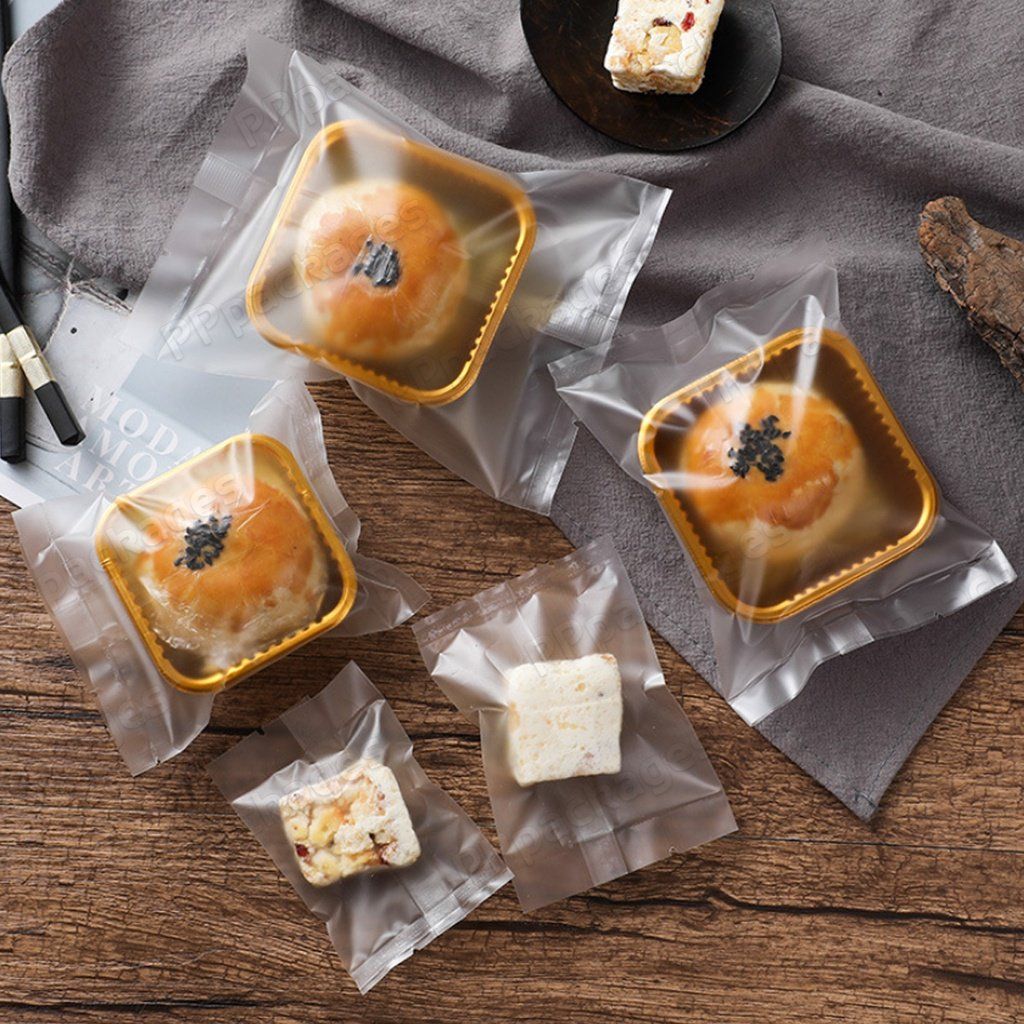 Túi hàn đựng bánh kẹo nhựa mờ trắng (3 size)