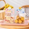 Túi đựng bánh kẹo kèm tag Hoa nhiều màu
