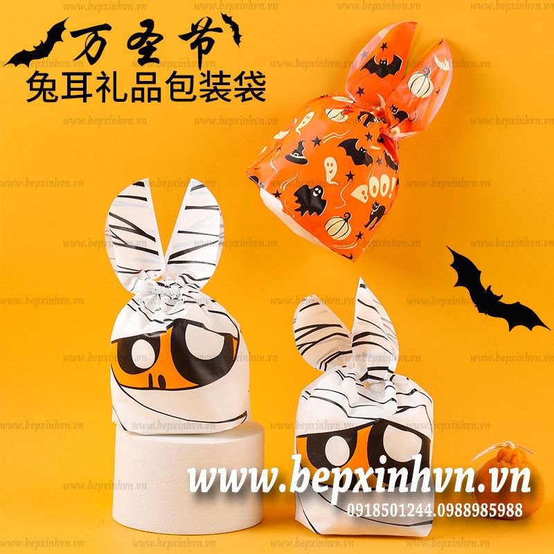 Túi bánh kẹo tai thỏ Halloween