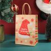 Túi giấy kraft quai xách Giáng Sinh hình chiếc nón
