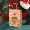 Túi giấy kraft quai xách Giáng Sinh hình Cây Thông Noel