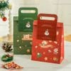 Túi giấy quai xách Giáng Sinh Merry Christmas xanh đỏ