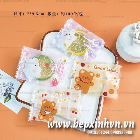 Túi hàn 7x10cm Gấu dễ thương (100 túi)