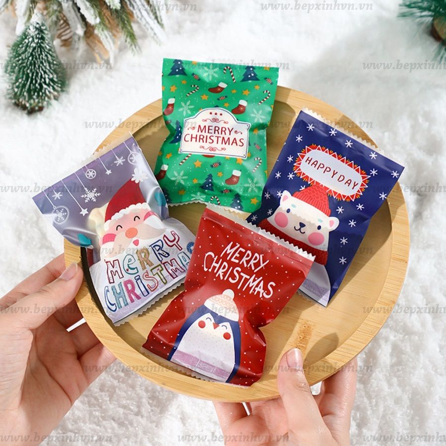 Túi hàn 7x10 Giáng Sinh Merry Christmas Sắc Màu