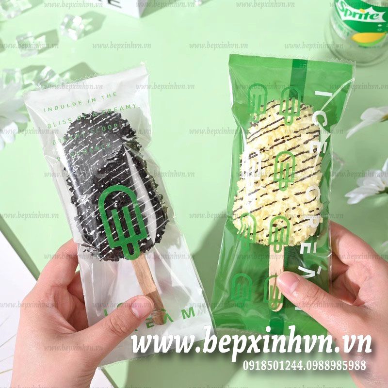 Túi hàn đựng kem 8x19cm Xanh Lá