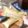Túi đựng kẹo nougat 4x9.5cm Happiness Đen Vàng Đỏ