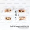Túi đựng kẹo nougat 4x9cm Hoa tuyết trắng (100 túi)