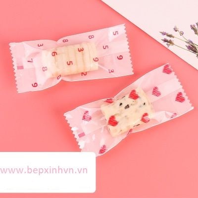 Túi đựng kẹo nougat tim nhỏ (200 túi)