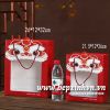 Túi Tết quai xách Happy New Year Lân đỏ