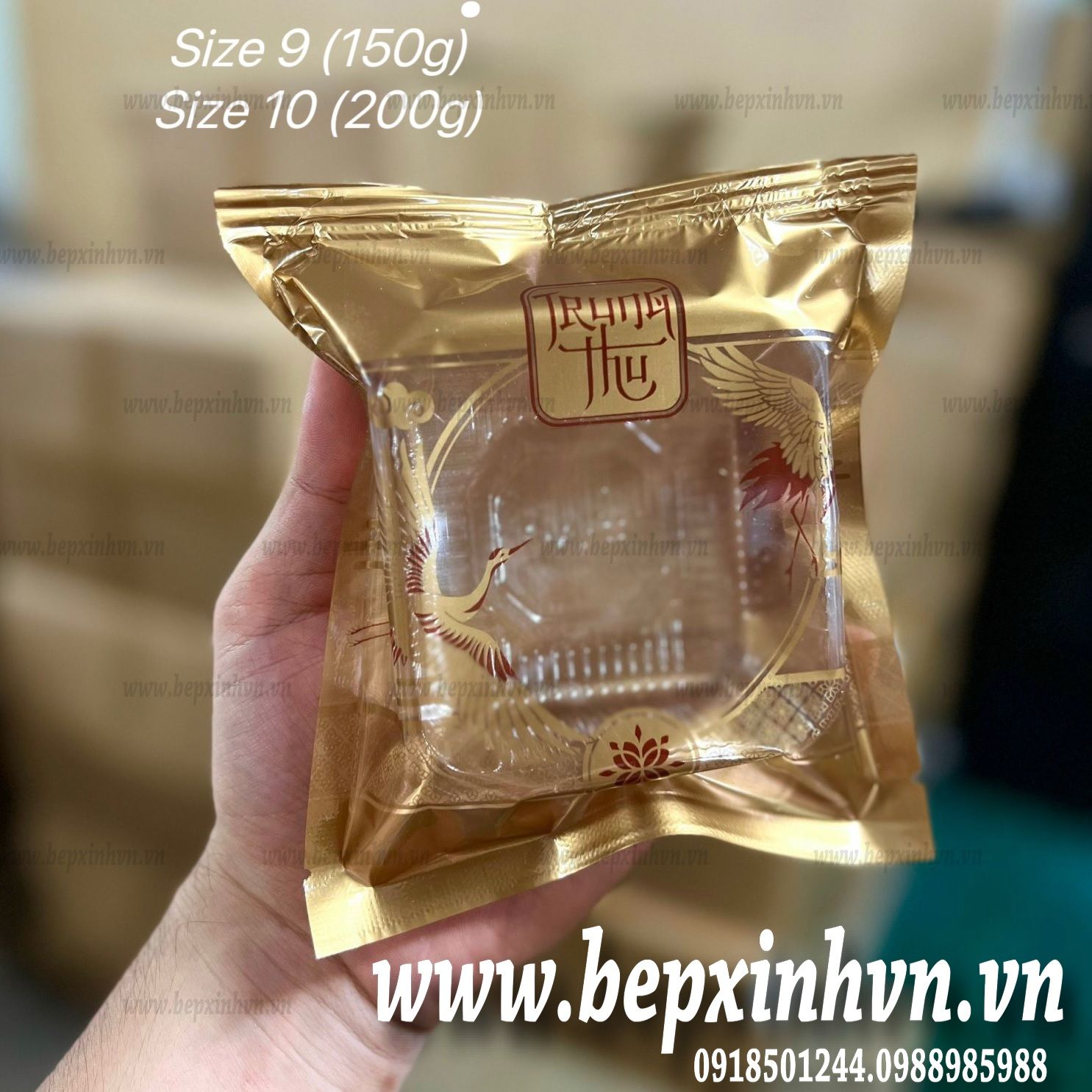 Túi hàn trung thu 150g Thiên Hạc vuông