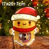 Túi zip đựng bánh kẹo bé người gừng giáng sinh