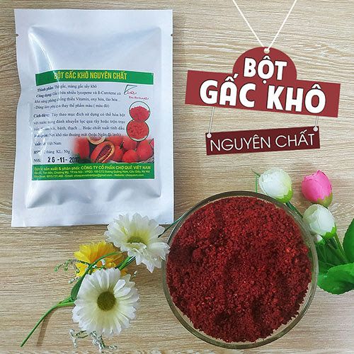 Bột tạo màu gấc khô 50gr.