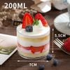 Hộp tiramisu nhựa cứng tròn GD2016 không nắp