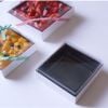 Hộp bánh kèm khay vuông nắp trong E14-5