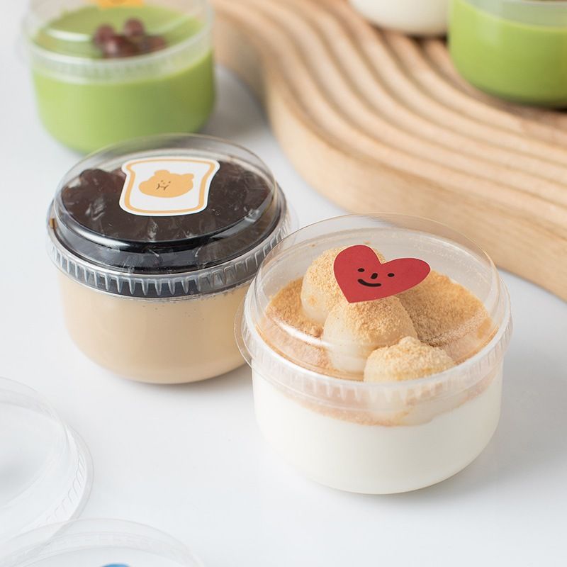 Hũ pudding nhựa tròn GD2001 nhỏ 120ml
