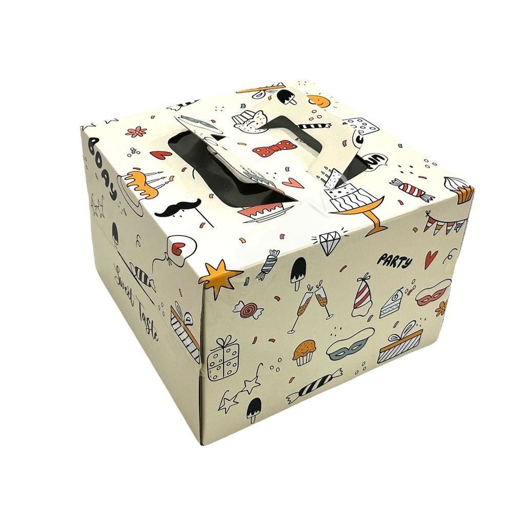 Hộp bánh kem kèm đế 35cm cao 18cm Party