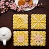Khuôn trung thu 200g 4 mặt vuông Hoa Xuân