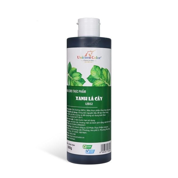 Màu siro thực phẩm xanh lá 600g