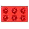 Khuôn silicon 6 bánh xoắn ốc 5 cánh