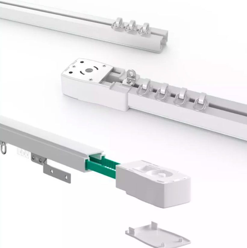 Thanh ray rèm tự động vuông - Kết hợp với động cơ tự động CMZ