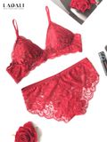 Bộ Đồ Lót Ren Đỏ Ladali - Set 557 Đỏ