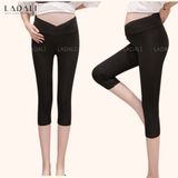 Quần Bầu Cotton Ngố Legging Cạp Chun Nâng Mông Ladali - QBN01 cạp chéo