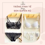 Áo Lót 2 Dây Croptop Có Gọng Ladali - A576 Đen