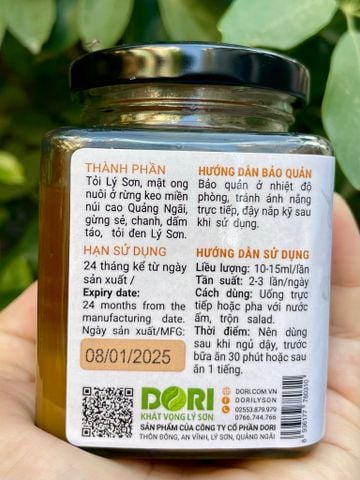  Siro tỏi Lý Sơn Dori 