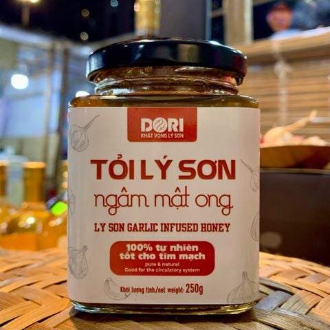  Tỏi Lý Sơn ngâm mật ong Dori 250g - Hoàn toàn tự nhiên 