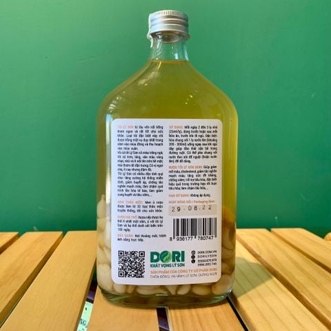  Rượu tỏi Lý Sơn Dori - Tỏi tép 500ml 