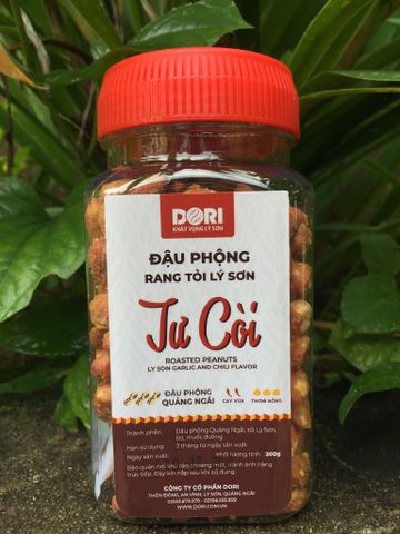  Đậu Phộng Rang Tỏi Lý Sơn Tư Còi - Đậu QNG - 200g 