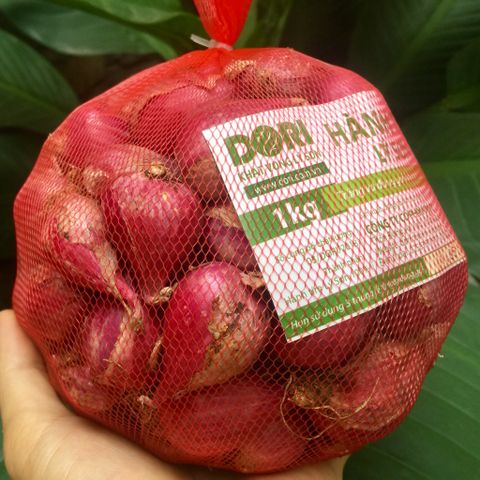  Hành tím Dori Lý Sơn - túi lưới 1kg 