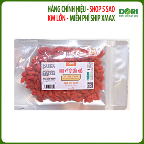  Hạt kỷ tử sấy khô - Dori Thơm 70g - Gia vị khô - Goji berry VietNamese spices 