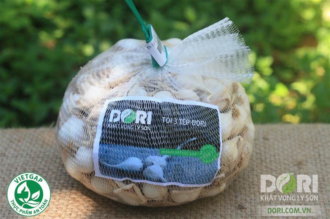Tỏi Lý Sơn - Loại ít tép VietGAP - túi lưới 500g ( KM đến hết 30/4/25)
