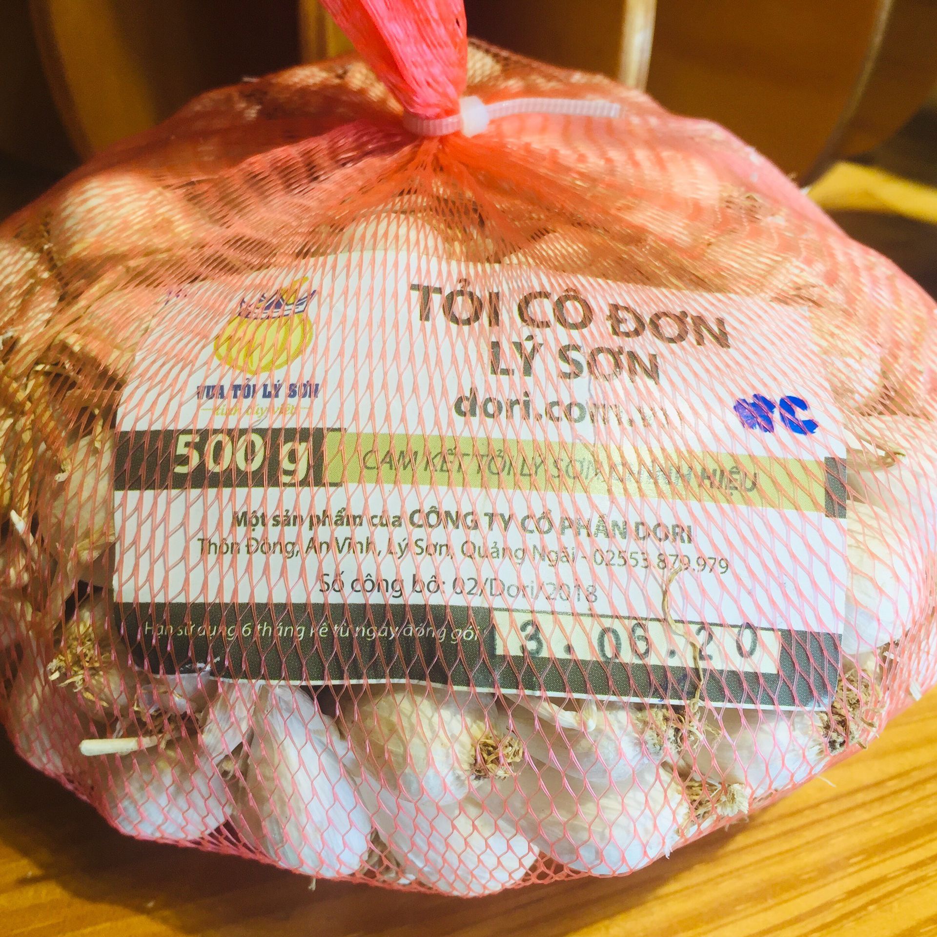 Tỏi cô đơn Lý Sơn Dori - Hữu cơ - túi lưới (tỏi một tép) ( KM đến hết 30/4/25)