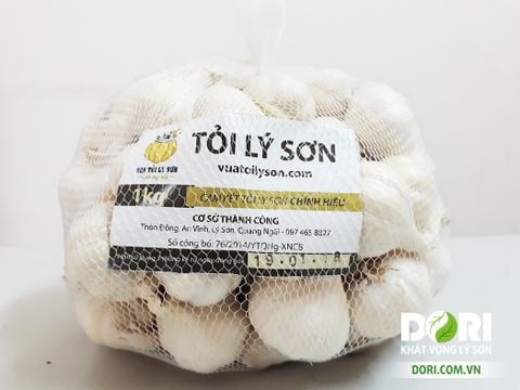  Tỏi Dori Lý Sơn - Gold - Loại đặc biệt - túi lưới 1kg 