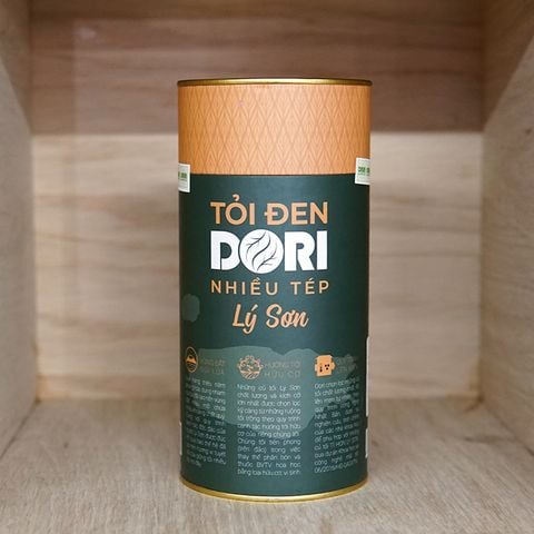  Tỏi đen Lý Sơn Dori nhiều tép - Lon giấy 200g 