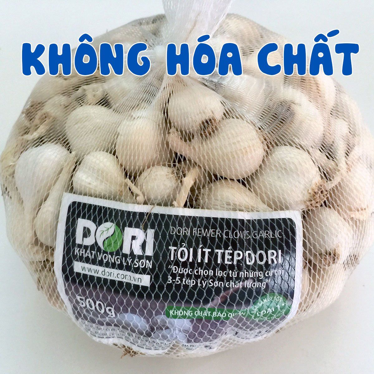 Tỏi ít tép Lý Sơn Hướng Hữu cơ - Dori - Túi 500g ( KM đến hết 30/4/25)