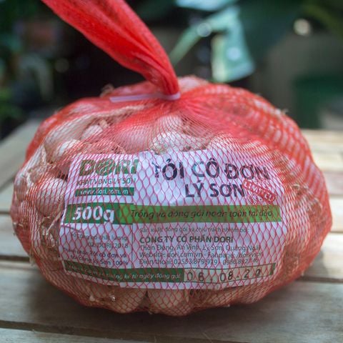  Tỏi cô đơn Lý Sơn Dori - túi lưới 500g (tỏi một tép)  ( KM đến hết 30/4/25) 