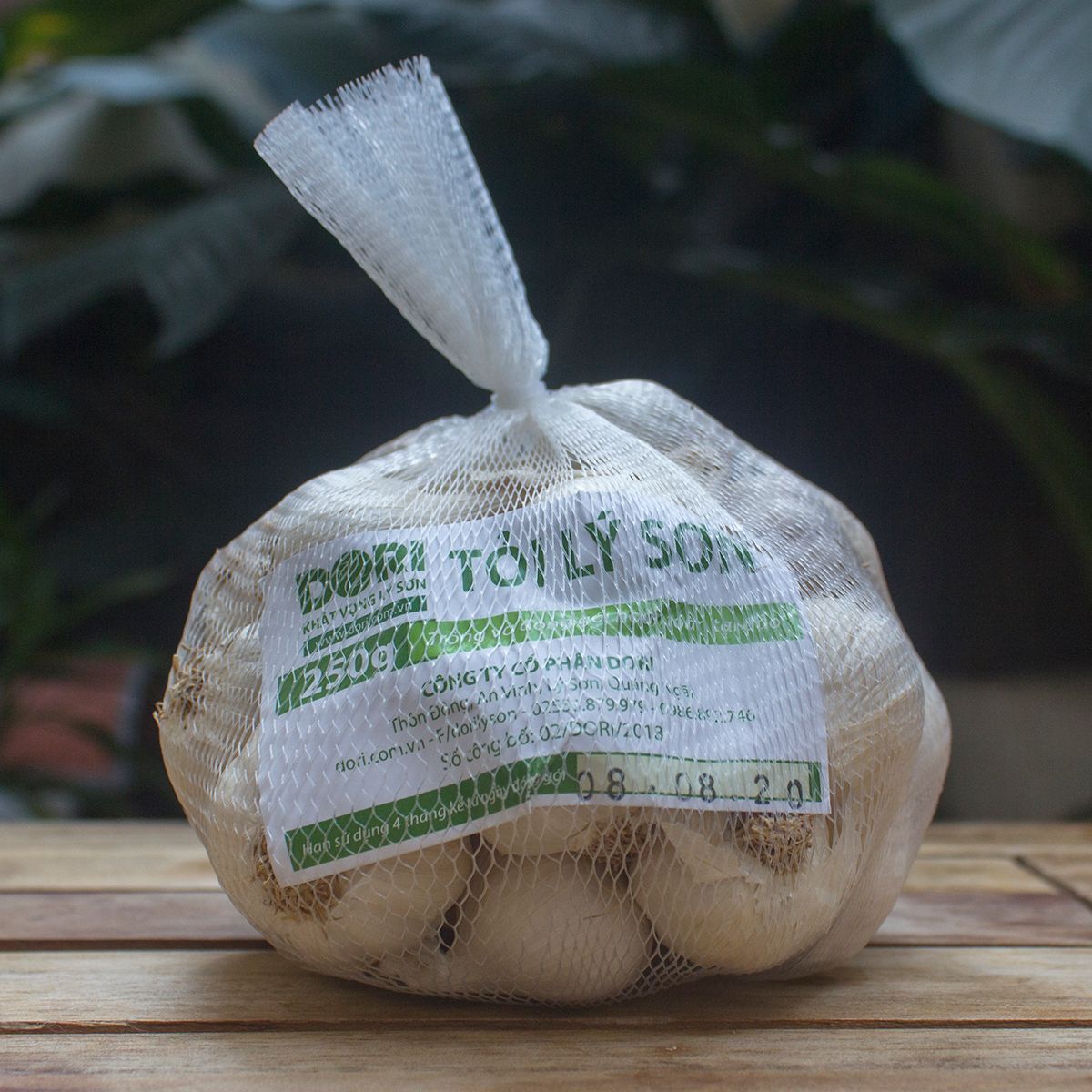 Tỏi Lý Sơn Dori - Loại tỏi nhiều tép - Túi lưới 250g - Trồng tại đảo Lý Sơn  ( KM đến hết 30/4/25)