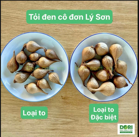  Tỏi đen cô đơn Lý Sơn Dori 200g - Loại to đặc biệt 