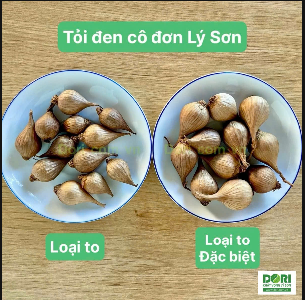 Tỏi đen cô đơn Lý Sơn Dori 200g - Loại to đặc biệt