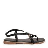  Sandal bệt nữ quai cài kiểu chéo xỏ ngón XP-9 Đen 