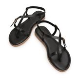  Sandal bệt nữ quai cài kiểu chéo xỏ ngón XP-9 Đen 