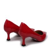  Giày Cao Gót Nữ Da Bóng GK-8 Đỏ 