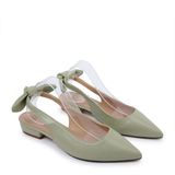  Giày Sling Back Nơ Nữ KP-24 Xanh 