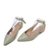  Giày Sling Back Nơ Nữ KP-24 Xanh 